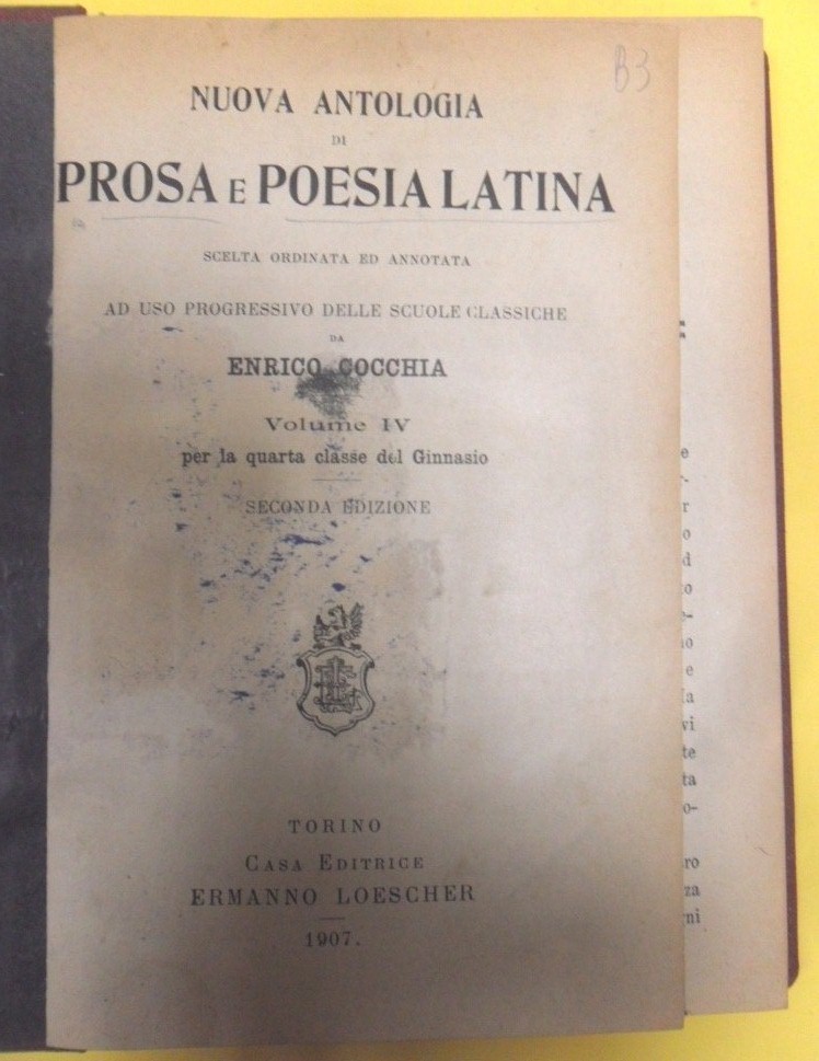 nuova antologia di prosa e poesia latina 2 edizione Cocchia 