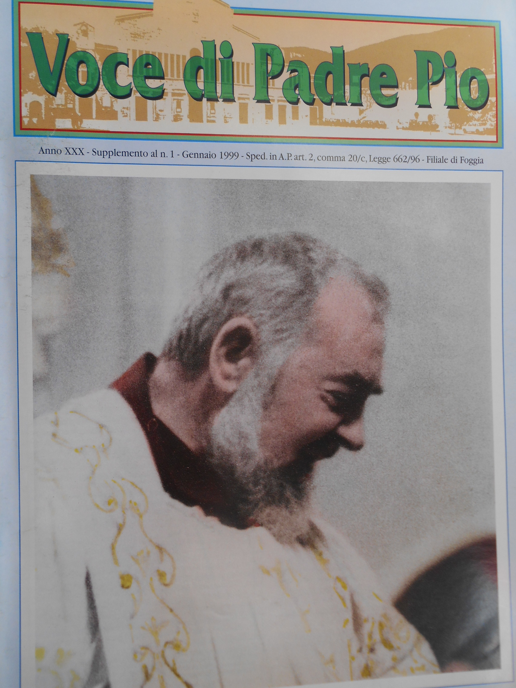 voce di padre pio 1 gennaio 1999 aavv 