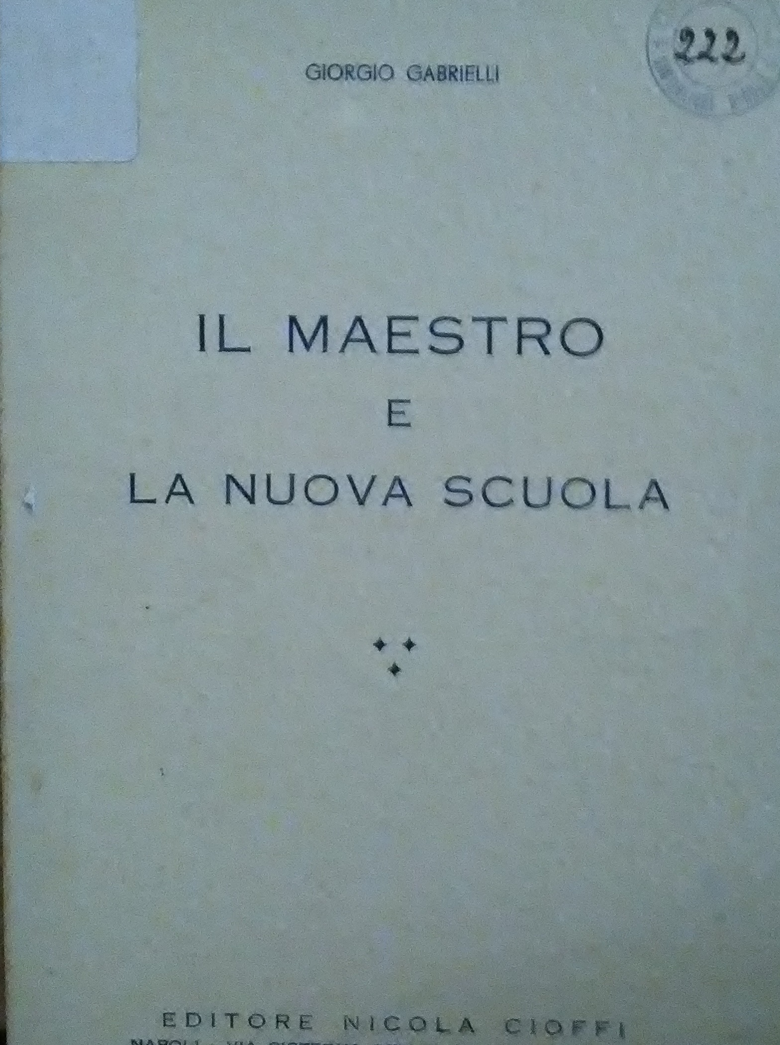 maestro e nuova scuola gabrielli giorgio 
