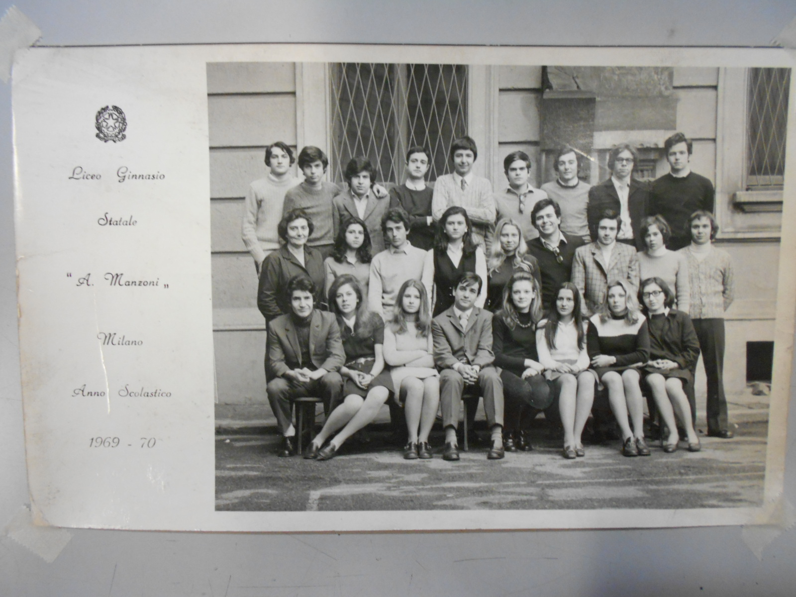 liceo manzoni milano foto classe anno 1969/1970 aavv 