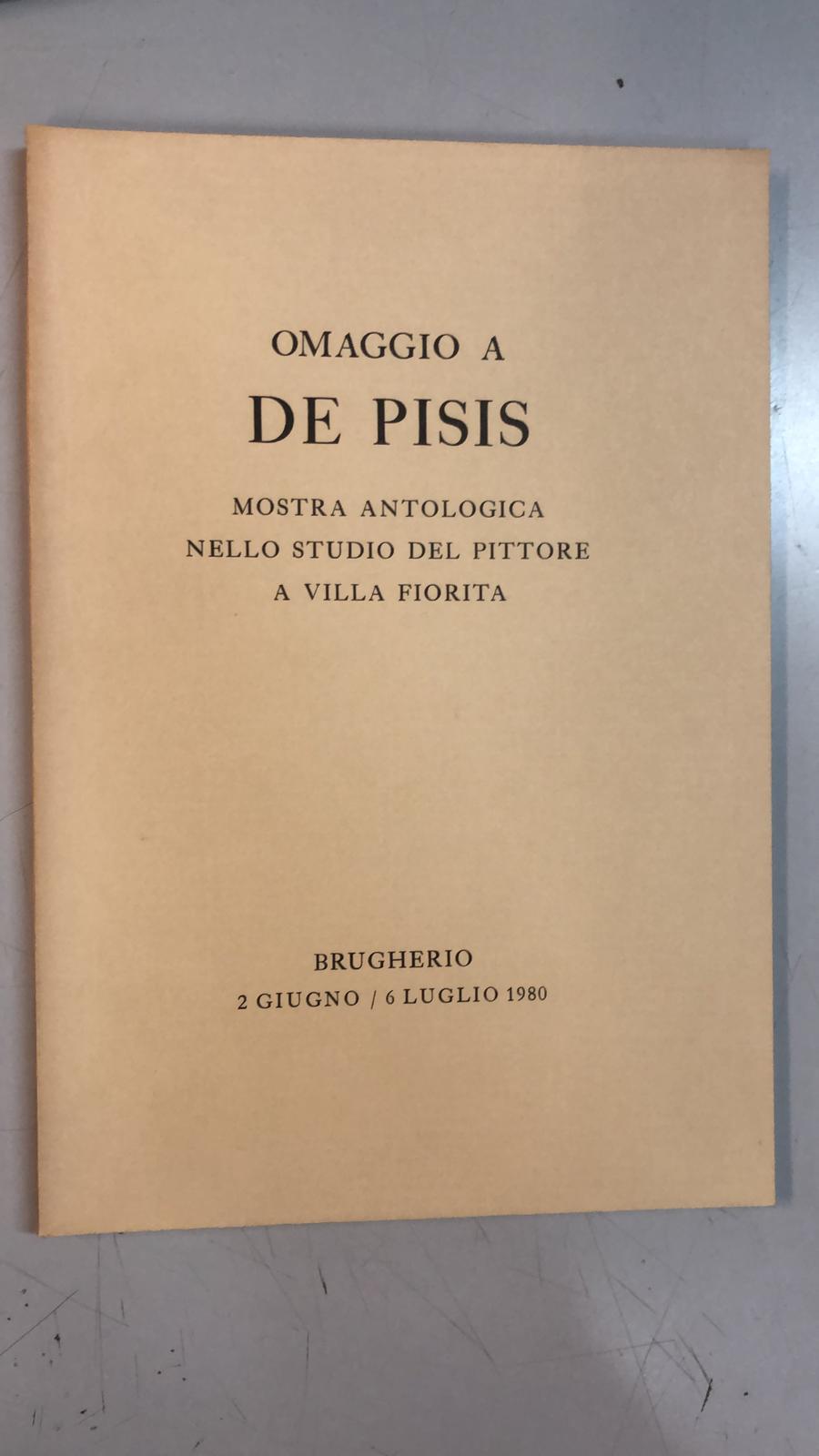 omaggio a de pisis mostra antologica nello studio del pittore a villa fiorita aa.vv. B00NMU3EP8
