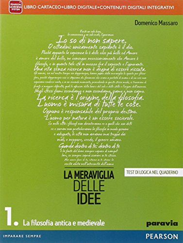 meraviglia delle idee 1 (2t) +eb antologie filos.,pedag. massaro 8839520082