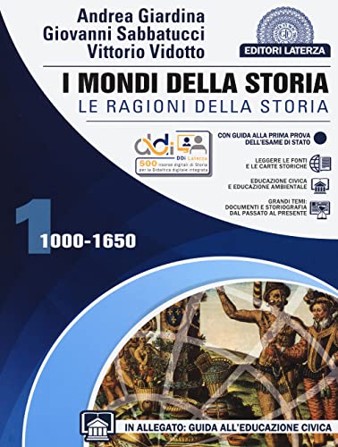 mondi della storia 1 + costituz. (2 tomi) giardina/sabbatucci/vidotto 8842118966